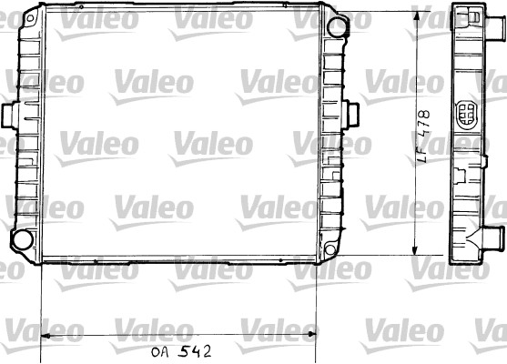 VALEO 730377 Radiatore, Raffreddamento motore