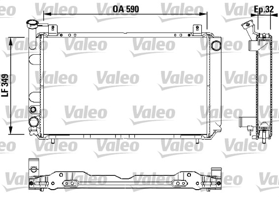 VALEO 730408 Radiatore,...