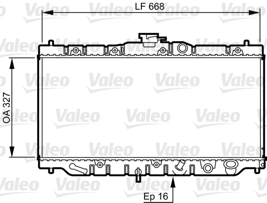 VALEO 730424 Radiatore, Raffreddamento motore-Radiatore, Raffreddamento motore-Ricambi Euro