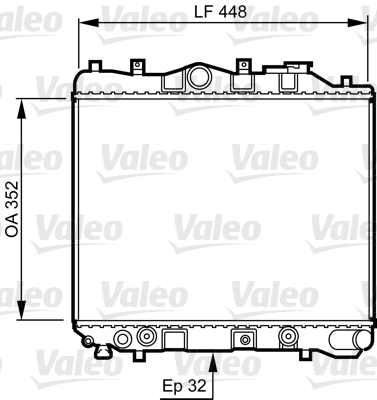 VALEO 730435 Radiatore,...