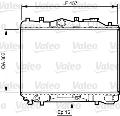 VALEO 730436 Radiatore, Raffreddamento motore