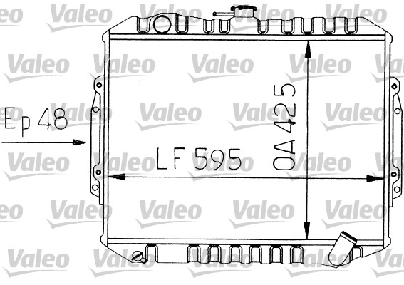 VALEO 730454 Radiatore, Raffreddamento motore