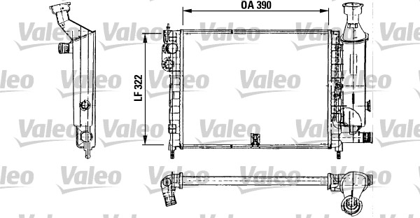 VALEO 730491 Radiatore, Raffreddamento motore-Radiatore, Raffreddamento motore-Ricambi Euro