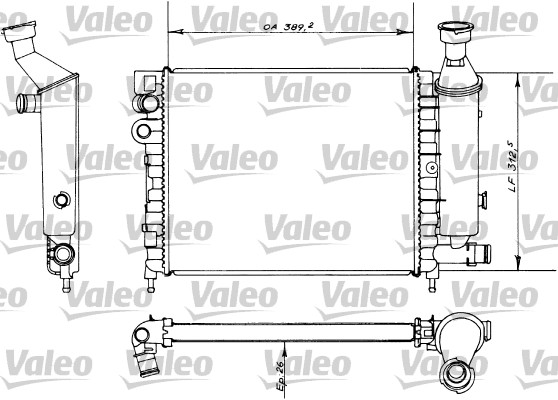 VALEO 730498 Radiatore,...