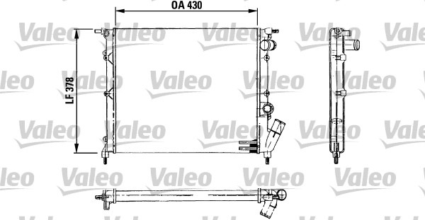 VALEO 730499 Radiatore, Raffreddamento motore