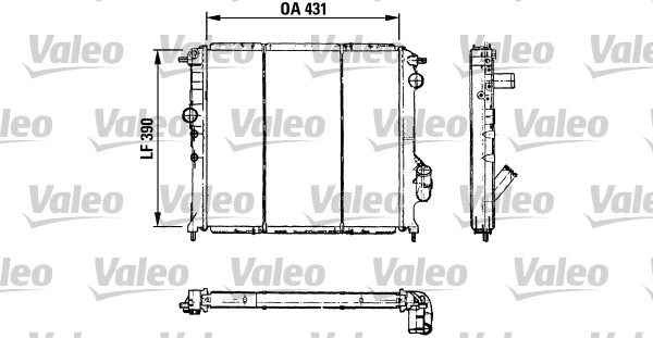 VALEO 730501 Radiatore,...