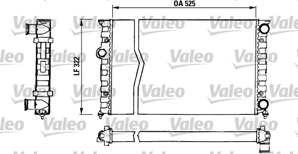 VALEO 730505 Radiatore, Raffreddamento motore-Radiatore, Raffreddamento motore-Ricambi Euro