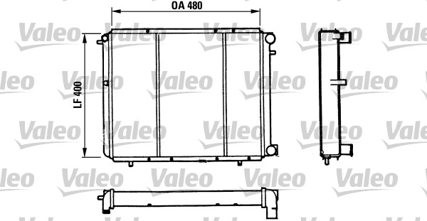 VALEO 730511 Radiatore, Raffreddamento motore