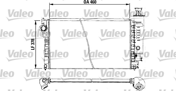 VALEO 730572 Radiatore, Raffreddamento motore