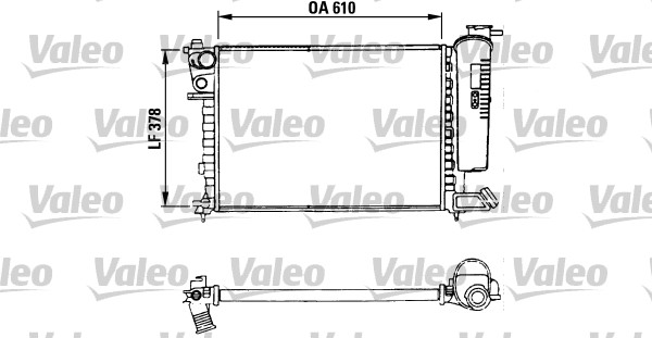 VALEO 730630 hűtő, motorhűtés