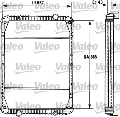 VALEO 730748 Radiatore,...