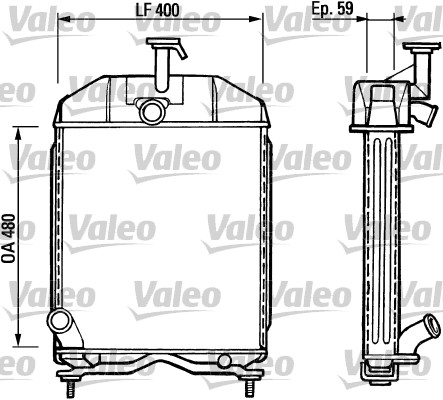 Radiator, engine cooling