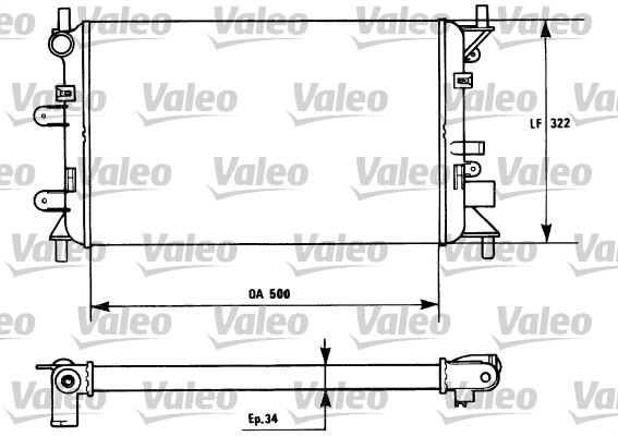VALEO 730857 Ψυγείο, ψύξη...