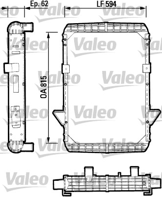 VALEO 730891 Kylare,...