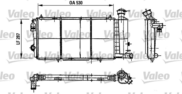 VALEO 730897 Radiatore,...