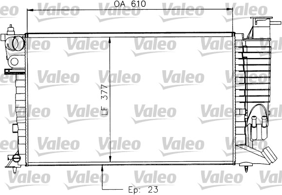 VALEO 730927 Radiatore,...