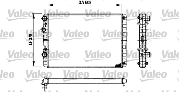 VALEO 730954 Radiatore, Raffreddamento motore-Radiatore, Raffreddamento motore-Ricambi Euro