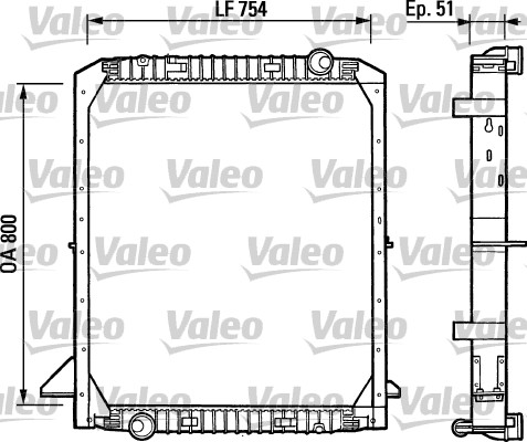 VALEO 730964 Radiatore,...