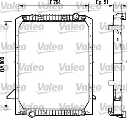 VALEO 730965 Radiatore,...