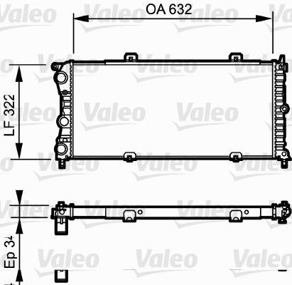 VALEO 730981 Radiatore,...