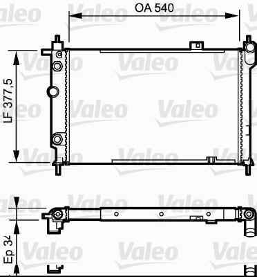 VALEO 730994 Radiatore, Raffreddamento motore-Radiatore, Raffreddamento motore-Ricambi Euro