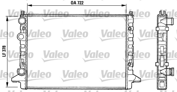 VALEO 731008 Radiatore, Raffreddamento motore