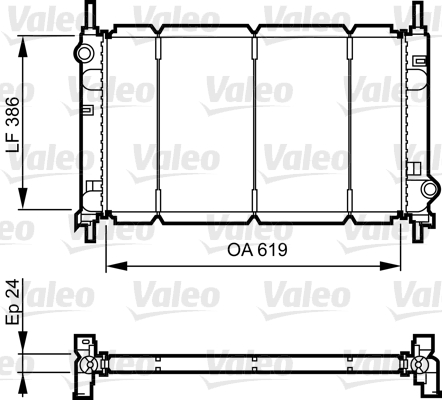 VALEO 731011 Radiatore,...