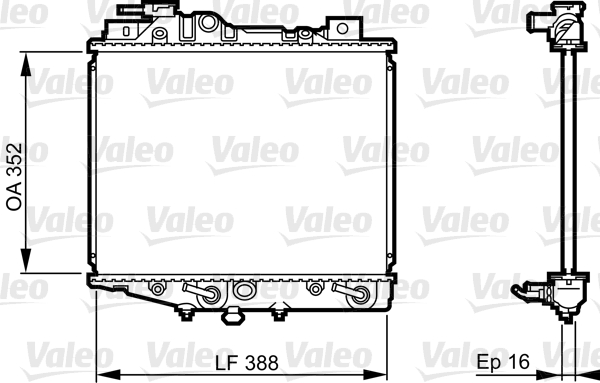 VALEO 731019 Radiatore, Raffreddamento motore