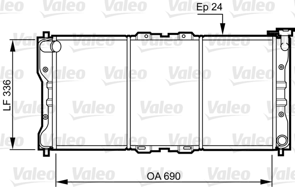 VALEO 731073 Radiatore, Raffreddamento motore