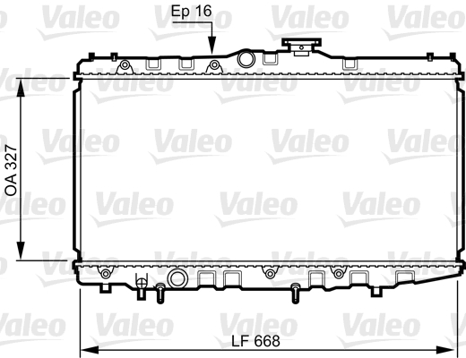 VALEO 731105 Radiatore, Raffreddamento motore