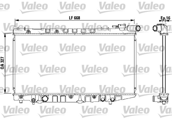 VALEO 731106 Radiatore, Raffreddamento motore-Radiatore, Raffreddamento motore-Ricambi Euro