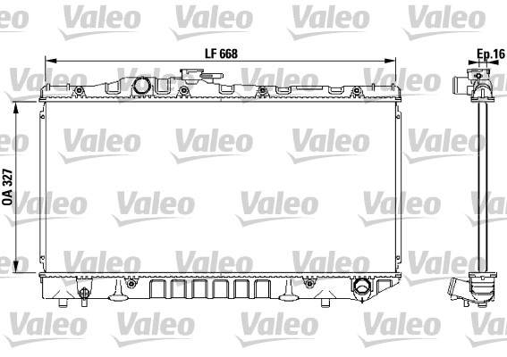VALEO 731115 Radiatore, Raffreddamento motore-Radiatore, Raffreddamento motore-Ricambi Euro