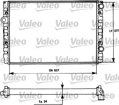 VALEO 731127 Radiatore,...