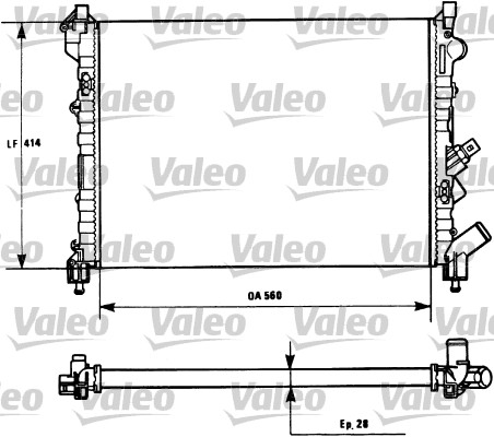 VALEO 731128 Radiatore,...