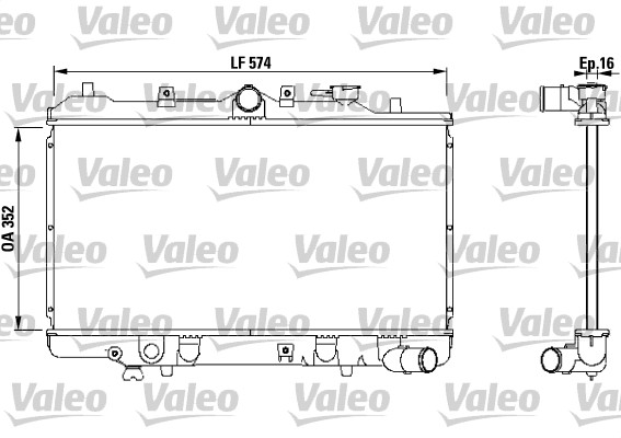 VALEO 731142 Radiatore, Raffreddamento motore-Radiatore, Raffreddamento motore-Ricambi Euro