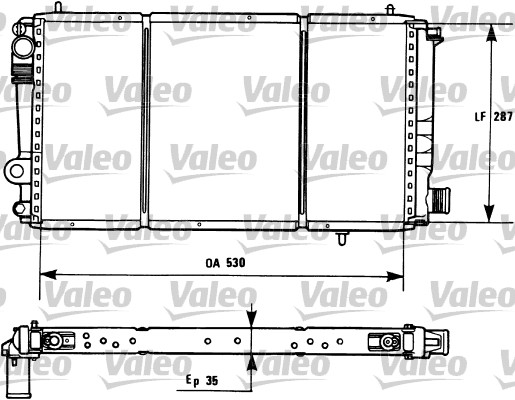 VALEO 731173 Radiatore, Raffreddamento motore-Radiatore, Raffreddamento motore-Ricambi Euro