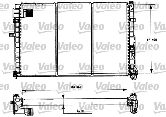 VALEO 731185 Radiatore,...