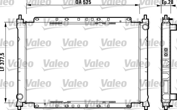 VALEO 731209 Radiatore,...