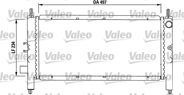 VALEO 731215 Radiatore,...