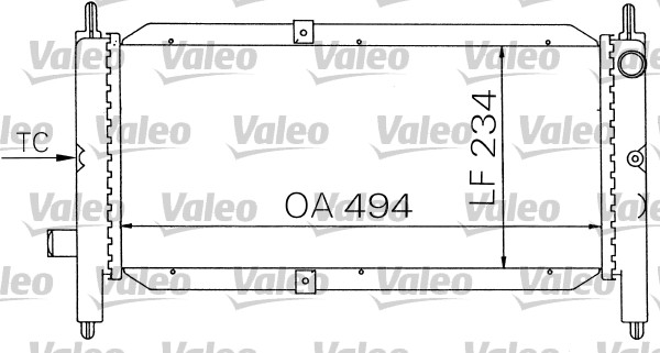 VALEO 731243 Radiatore,...