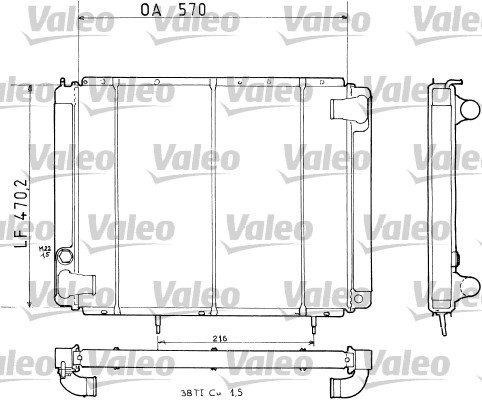 Radiator, engine cooling