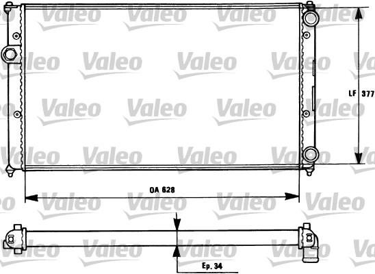 VALEO 731265 Radiatore, Raffreddamento motore