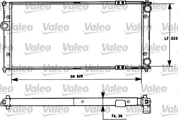 VALEO 731266 Radiatore, Raffreddamento motore-Radiatore, Raffreddamento motore-Ricambi Euro