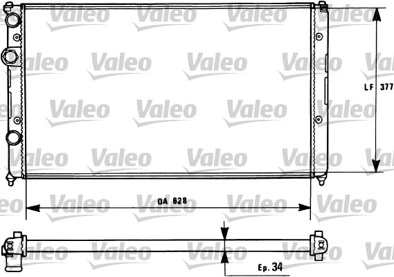 VALEO 731267 Radiatore, Raffreddamento motore-Radiatore, Raffreddamento motore-Ricambi Euro