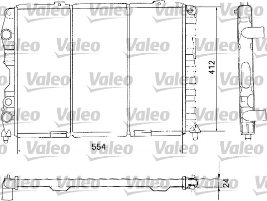 VALEO 731283 Radiatore, Raffreddamento motore-Radiatore, Raffreddamento motore-Ricambi Euro