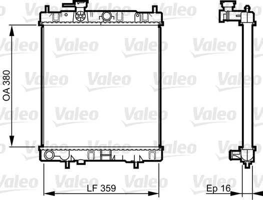 VALEO 731287 Radiatore,...