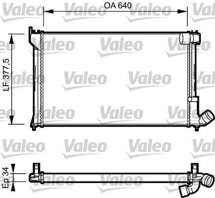 VALEO 731289 Radiatore, Raffreddamento motore