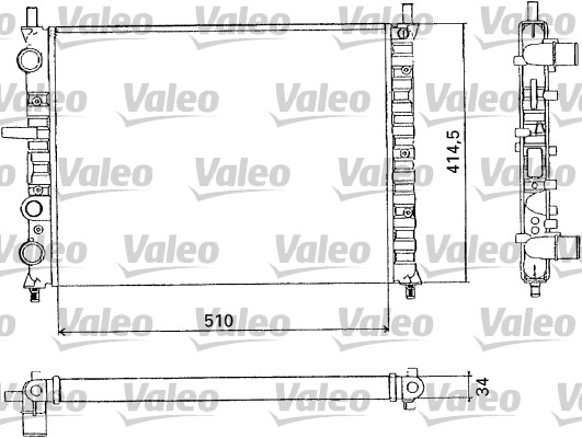 VALEO 731302 Radiatore, Raffreddamento motore-Radiatore, Raffreddamento motore-Ricambi Euro