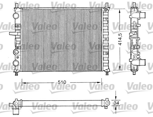 VALEO 731303 Radiatore, Raffreddamento motore