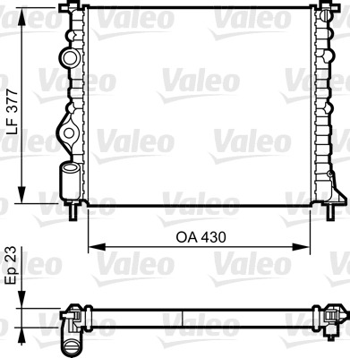 VALEO 731378 Radiator,...